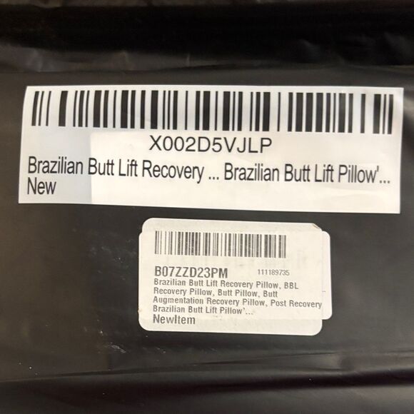 Brazilian Butt Lift Recovery Pillow in Black/washable pillow case - Picture 5 of 10